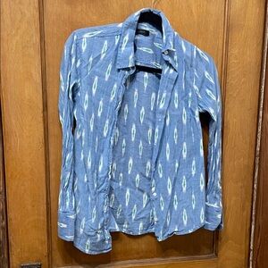 J. Crew Blue and White women’s Shirt